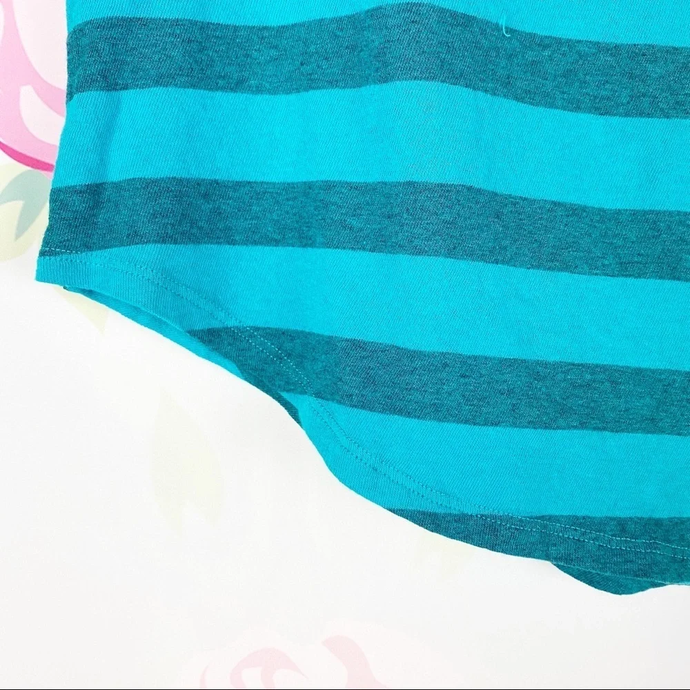 NEW Free People Twist Stripe Tank Distressed Top L